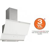 Silverline 3420 Classy Beyaz 60 cm Cam Davlumbaz Duvar Tipi Dokunmatik Kontrol ile Etkili Performans