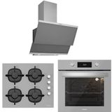 Silverline 3420 Classy - CS5343S01 - BO65E4S01 3'lü Gri Ankastre Set