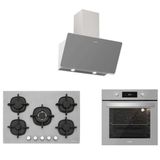 Silverline 3457 Soho 60 - CS5364S01 - BO6504S01 3'lü Gri Cam Ankastre Set
