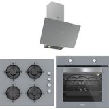 Silverline 3481 Flam - CS5335S01 - BO65E4S01 3'lü Gri Ankastre Set