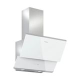 Silverline 3490.6 Oslo Beyaz 60 cm Cam Davlumbaz Duvar Tipi Eğimli Tasarım Modern Renk