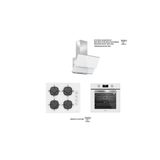 Silverline 3'lü Beyaz Cam Ankastre Set (3490 Oslo 60 Beyaz+cs5335w01+bo6502w02)