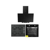 Silverline 3'Lü Siyah Cam Ankastre Set 3481 Flam 60 Siyah+Cs5335b02+Bo6504b01