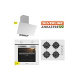 Silverline Ankastre Set (BO65E1W01-CS5349W01-3481 BEYAZ)