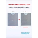 Silverline Arçelik 25,3X30 cm Davlumbaz Ankastre Aspiratör Alüminyum Yağ Filtresi Alt Kısmı Tırnaksız 2'li Set - 2Lİ SET