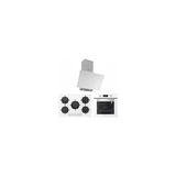 Silverline Beyaz Cam Ankastre Set (3481 Flam Beyaz - CS5365W01 5 Gözlü 75 Cm Ocak - BO6502W02 )