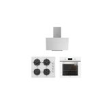 Silverline Beyaz Cam Ankastre Set ( 3481 Flam - Cs5335w02 - Bo6502w02)