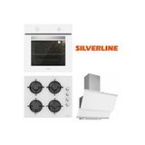 Silverline Beyaz Cam Ankastre Set Bo6501w01 - Cs5349w01 - 3420 Classy Renksiz