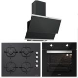 Silverline BO6501B01 - CS5335B01 - 3420 Classy 60 3'lü Siyah Ankastre Set