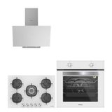 Silverline BO6501W01 - 3481 - CS5622W01 3'lü Beyaz Ankastre Set