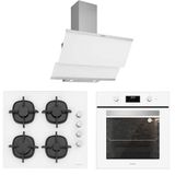 Silverline BO6502W02 - CS5343W01 - 3420 Classy 60 3'lü Beyaz Ankastre Set