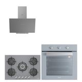 Silverline BO6503S01-3481 Gri 3-CS5622S01 Ankastre Set
