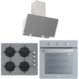 Silverline BO6503S01 - CS5335S01 - 3457 Soho 60 3'lü Gri Ankastre Set