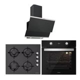 Silverline BO6504B01 - CS5349B01 - 3420 Classy 60 3'lü Siyah Ankastre Set