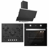 Silverline BO6504B01 - CS5365B01 - 3420 Classy 60 3'lü Siyah Ankastre Set