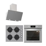 Silverline BO6504S01 - 3457 Soho - CS5335S02 Gri 3'lü Ankastre Set