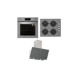 Silverline BO6504S01 - CS5364S01 - 3420 S 3^lü Gri Ankastre Set
