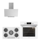 Silverline BO6504W01-3481 Beyaz-CS5622W01 Ankastre Set