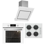 Silverline BO6504W01 - CS5335W01 - 3261 Andromeda 60 Beyaz Ankastre Set