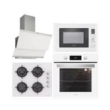Silverline BO6504W01 - CS5349W01 - 3420 Classy 60 - MW9018W01 4'lü Beyaz Ankastre Set