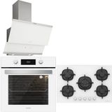 Silverline BO6504W01 - CS5365W01 - 3420 3'lü Beyaz Ankastre Set