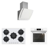 Silverline BO6504W01 - CS5426W01 - 3373 Misto 60 Beyaz Ankastre Set