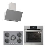 Silverline BO6505S01 - 3457 Soho - CS5622S01 3'lü Gri Ankastre Set