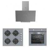 Silverline BO65E1S01 - CS5349S01 - 3481 Flam 60 3'lü Gri Ankastre Set