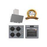 Silverline Buhar Destekli Airfrayer Gri Cam Ankastre Set 3457 - Cs5335s01- Bo65p4s01