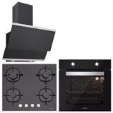 Silverline Classy BO6501B01 - CS5436B01 - 3420 3'lü Siyah Ankastre Set