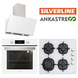 Silverline Classy BO6504W01-CS5429W01-3420 3'lü Beyaz Ankastre Set