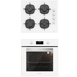 Silverline CS5335W01-BO6502W02 Beyaz 2'li Ankastre Set