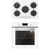 Silverline CS5365W01+BO6502W02 Beyaz 2'li Ankastre Set