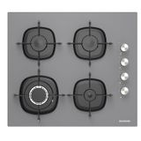 Silverline CS5629S01 Woklu Gri Cam Ankastre Ocak