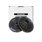 Silverline Esty 3490.6.110.01 Ankastre Davlumbaz Aspiratör İçin Ø16CM 2 Adet (1 Kutu) Yeni Nesil Karbon Filtre