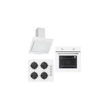 Silverline Esty ACO5601B01+6601B02+3462 Beyaz 3'lü Ankastre Set