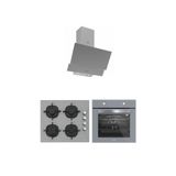 Silverline - Esty Karma Gri Ankastre Set (Esty 3480 Gri Resetli Davlumbaz - Cs5335s02 - Bo6501s01)