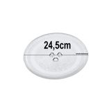 Silverline Esty Mikrodalga Fırın Tabağı Tırnaklı Cam Tabak Tepsi 24,5cm