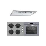 Silverline Gömme Aspiratör Ankastre Set (1170 Astec - CS5700E6S01 - BO6502S02) - Gri