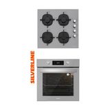 Silverline Gri 2 Li Cam Ankastre Set BO6504S01 - CS5335S01 8 Fonksiyonlu Modern Mutfak Uyumlu