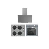 Silverline Gri Cam Ankastre Set ( 3481 Flam Gri - Cs5335s02 - Bo6501s01)