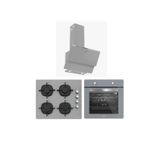 Silverline Gri Cam Ankastre Set (3490 Oslo - Cs5335s02 - Bo6501s01)