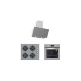 Silverline Gri Cam Ankastre Set 5 Yıl Garanti (3457 Soho 60 Gri+Cs5349s01+Bo6502s02)