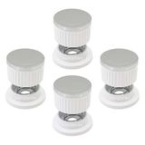 Silverline İle Uyumlu Düğme 4 Lü Takımı Set Üstü Ocak Düğmesi Beyaz Yaylı Görselle Eşleştiriniz