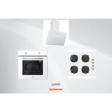 Silverline Luno F6501W02 L335W01 L3462W Beyaz Ankastre Set