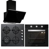Silverline Oslo 3490 - CS5429W01 - BO6503W01 Siyah 3'lü Ankastre Set