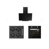 Silverline Siyah 3'Lü Cam Ankastre Set (3481 Flam 60+Cs5349b01+Bo65e1b01)