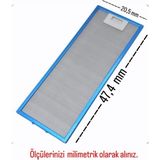 Silverline White Daisy 20,5 X47,4 cm Ankastre Aspiratör Davlumbaz Alüminyum Yağ Filtresi White-Daisy ASP205X474 - 1 ADET
