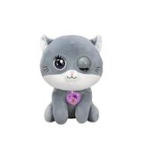 Silverlit Winksies Sevimli Hayvanlar Kedi İnteraktif Peluş Oyuncak 30 Cm - Gri
