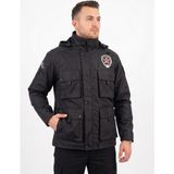 Silverman Unisex Özel Güvenlik Kabanı 2+1 Içi Çıkarılabilir Polarlı Füme Renk Su Geçirmez Kışlık Güvenlik Montu - 2XL